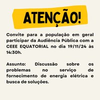 Audiência Pública com a CEEE EQUATORIAL