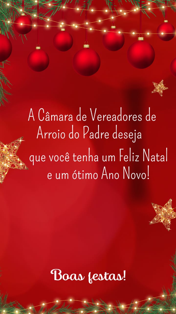 FELIZ NATAL E PRÓSPERO ANO NOVO